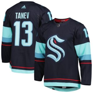 Brandon Tanev Seattle Kraken  Primegreen Authentic Pro Home Player Jersey - Deep Sea Blue