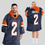 Adult P.S 2 Denver Football Unisex Blanket Hoodie