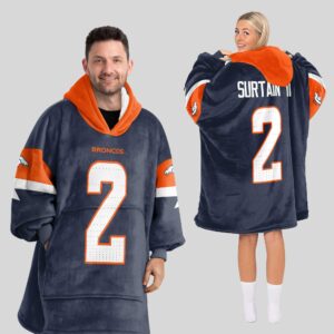 Adult P.S 2 Denver Football Unisex Blanket Hoodie