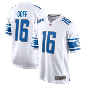 Jared Goff Detroit Lions  Team Game Jersey - White