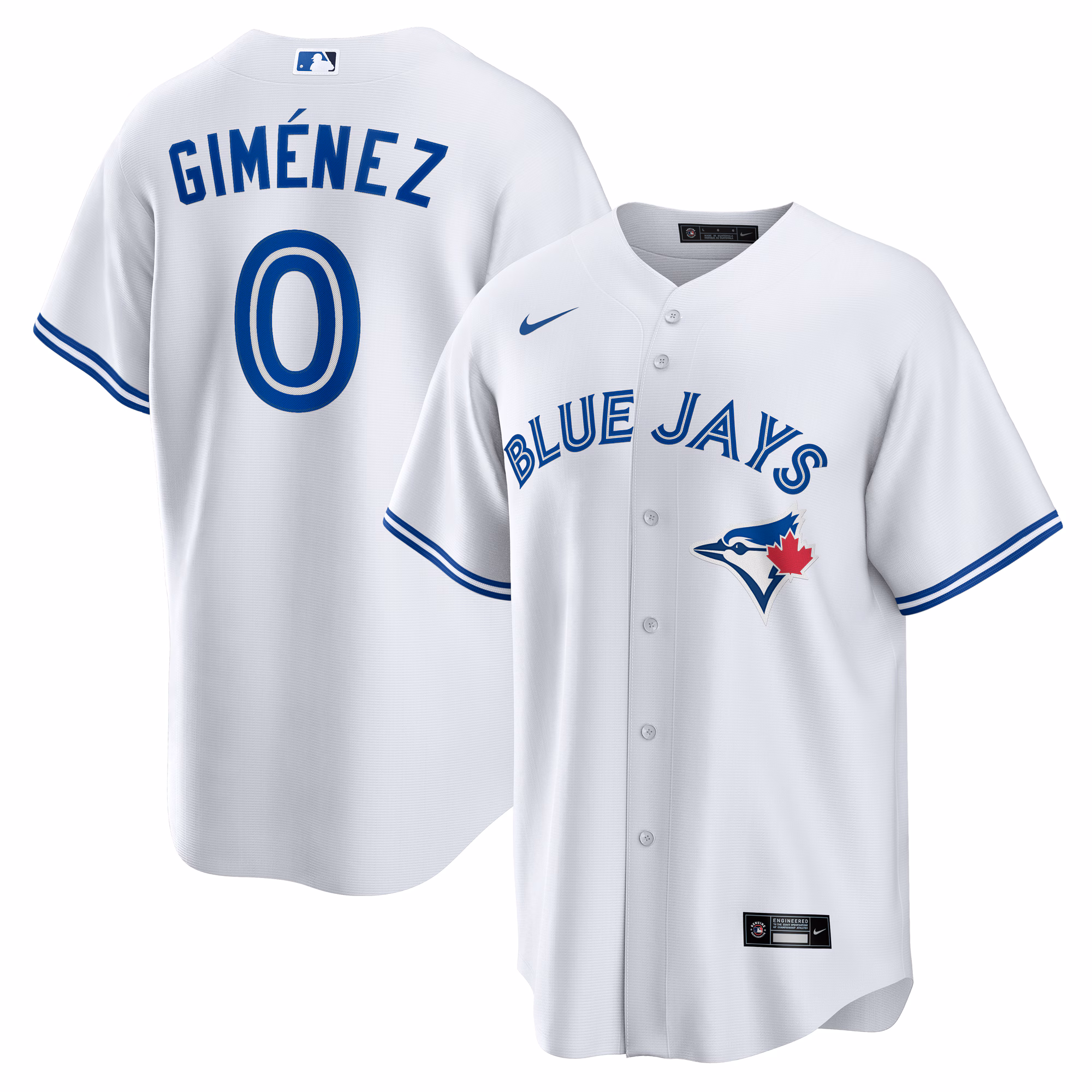 Andres Gimenez Toronto Blue Jays Home Replica Jersey - White