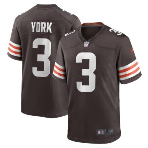 Cade York Cleveland Browns  Game Player Jersey - Brown