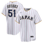 Seiya Suzuki #51 Japan Baseball 2026 World Baseball Classic Home Stadium Jersey - White