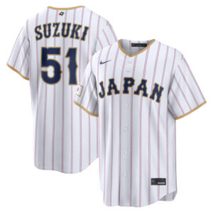 Seiya Suzuki #51 Japan Baseball 2026 World Baseball Classic Home Stadium Jersey - White