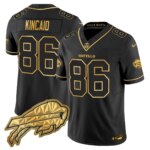 Dalton Kincaid #86 Buffalo Bills BUF 2025 "Rivalries" Gold Vapor Limited Jersey - All Stitched
