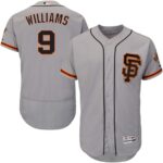 Men's San Francisco Giants #9 Matt Williams Grey Flexbase Collection Road 2 Stitched Jersey