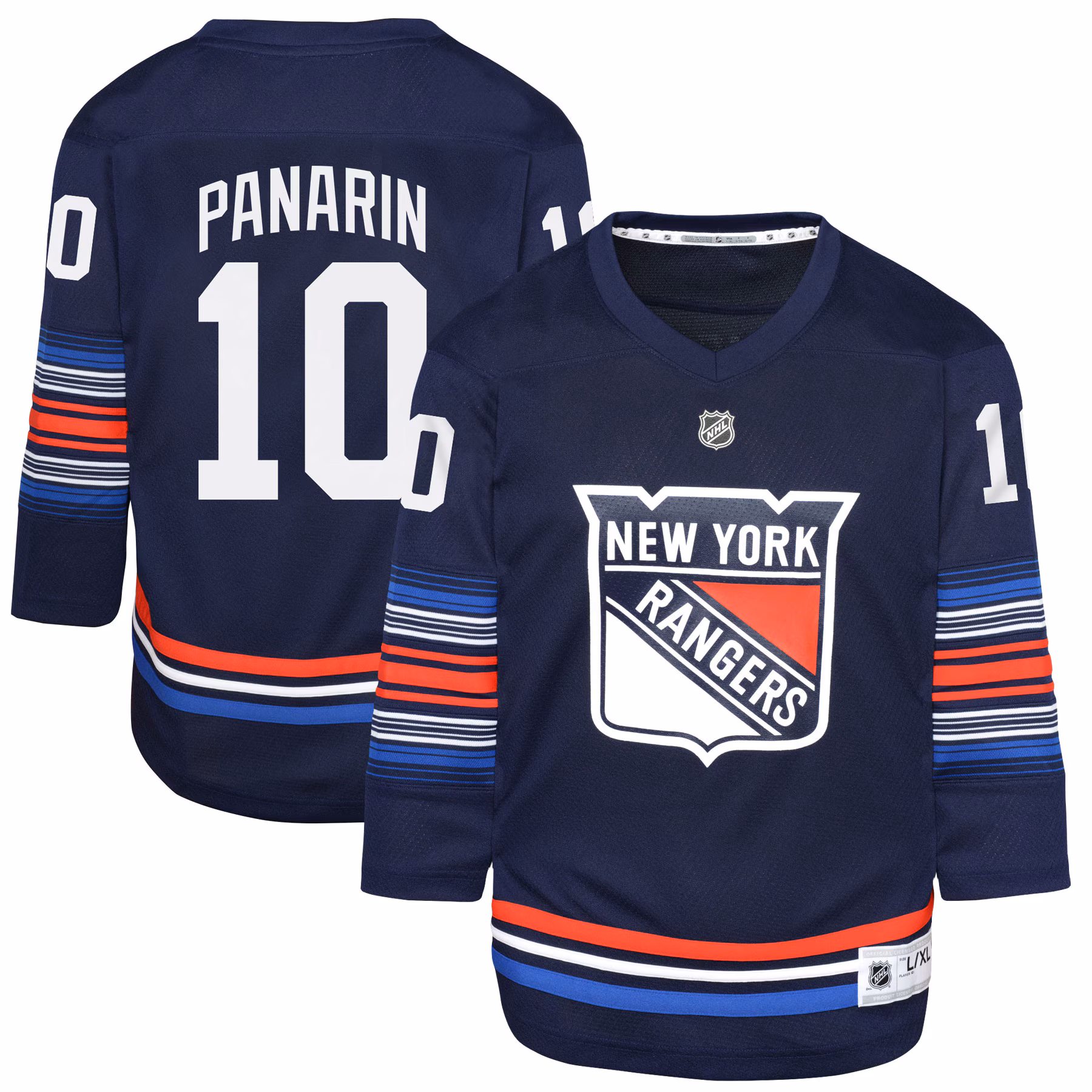 Youth New York Rangers Artemi Panarin #10 Navy Alternate Replica Player Jersey