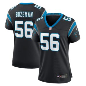 Bradley Bozeman Carolina Panthers  Women's Team Game Jersey - Black