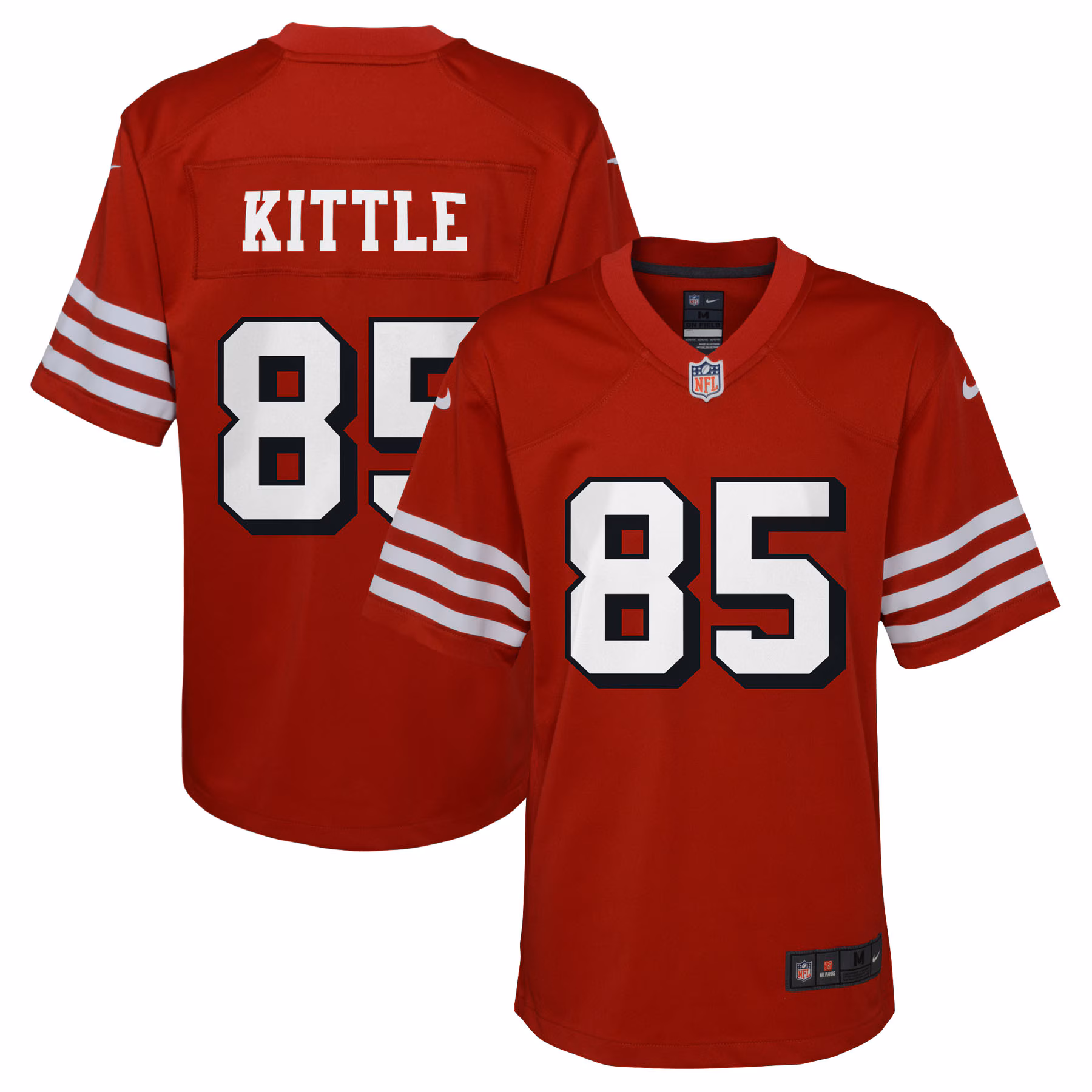 George Kittle San Francisco 49ers Youth Game Jersey - Scarlet