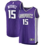 Davion Mitchell Sacramento Kings  Youth 2021 Draft First Round Pick Fast Break Replica Jersey Purple - Icon Edition