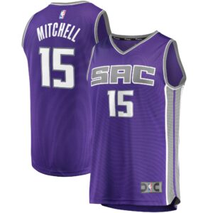 Davion Mitchell Sacramento Kings  Youth 2021 Draft First Round Pick Fast Break Replica Jersey Purple - Icon Edition