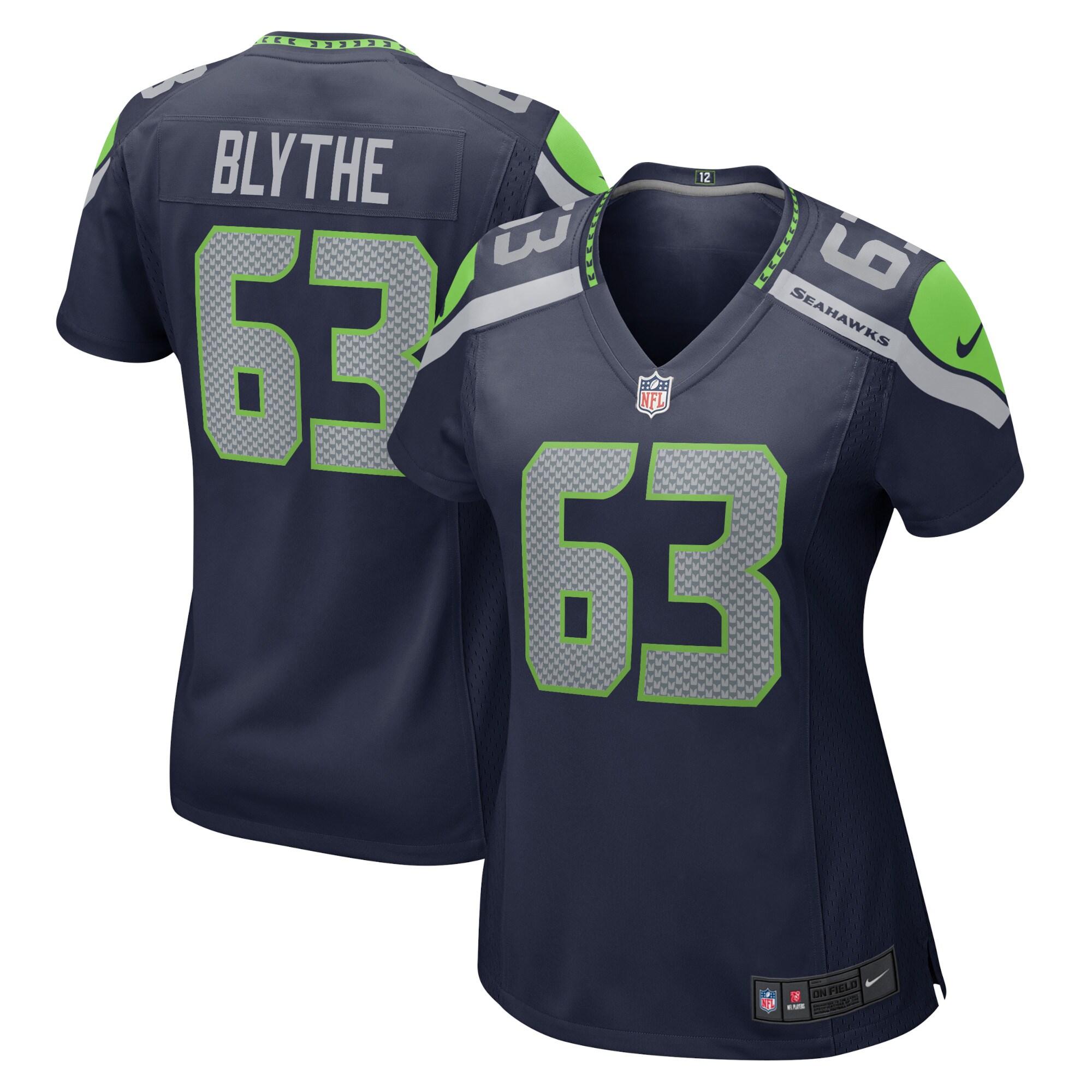 Austin Blythe Seattle Seahawks Women's Game Jersey - College Navy