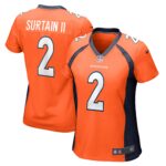 Patrick Surtain II Denver Broncos  Women's Game Jersey - Orange