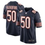 Sterling Weatherford Chicago Bears  Game Player Jersey - Navy