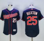 Minnesota Twins #25 Byron Buxton Navy Blue Flexbase Collection Stitched Jersey