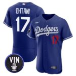 Men's Los Angeles Dodgers #17 Shohei Ohtani Flexbase  Royal Blue Jersey