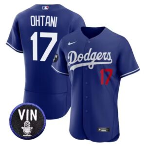 Men's Los Angeles Dodgers #17 Shohei Ohtani Flexbase  Royal Blue Jersey