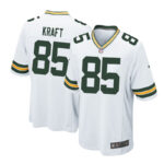 Green Bay Packers #85 Tucker Kraft Away Game Jersey