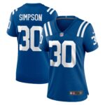 Jaylin Simpson Indianapolis Colts Women's Game Jersey -  Royal