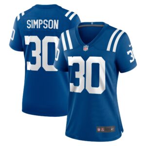Jaylin Simpson Indianapolis Colts Women's Game Jersey -  Royal