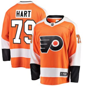 Carter Hart Philadelphia Flyers Home Premier Breakaway Player Jersey - Orange