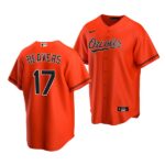 Men's Baltimore Orioles #17 Dylan Beavers 2022 Draft Jersey Orange Alternate
