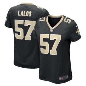 Niko Lalos New Orleans Saints Women's Team Game Jersey -  Black