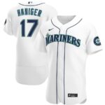 Men's  Seattle Mariners #17 Mitch Haniger White Home 2020 Player Jersey