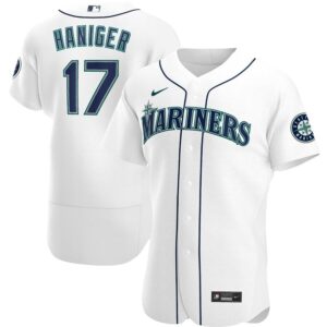 Men's  Seattle Mariners #17 Mitch Haniger White Home 2020 Player Jersey