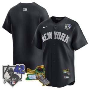 Team New York Yankees Jackie Robinson Patch Collection Limited Jersey - Navy