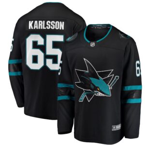 Erik Karlsson San Jose Sharks Youth Alternate Breakaway Player Jersey - Black