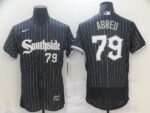 Men's  Chicago White Sox #79 Jose Abreu Black 2021 City Connect Player Jersey