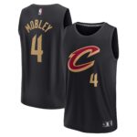 Evan Mobley Cleveland Cavaliers  Youth 2021/22 Fast Break Player Jersey Black - Statement Edition