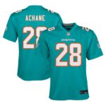 De’Von Achane Miami Dolphins Youth Team Player Game Jersey - Aqua