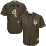 New York Mets #4 Lenny Dykstra Green Salute to Service Stitched Jersey