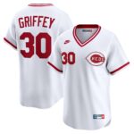 Cincinnati Reds Ken Griffey White Throwback Cooperstown Collection Limited Jersey