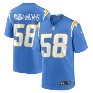 Tyreek Maddox-Williams Los Angeles Chargers  Game Player Jersey - Powder Blue