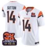 Courtland Sutton Denver Broncos-Time Champions Patch Vapor Limited Jersey - All Stitched