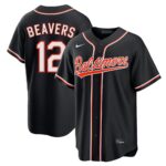Dylan Beavers #12 Baltimore Orioles Fashion Replica Black Out Jersey - Black