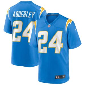 Nasir Adderley Los Angeles Chargers  Game Jersey - Powder Blue