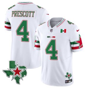 Dak Prescott # 4 2025 Dallas Cowboys Mexico Vapor Limited Jersey - All Stitched