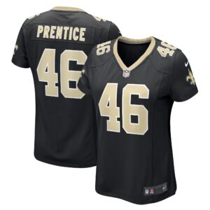 Adam Prentice New Orleans Saints Women's Game Player Jersey - Black