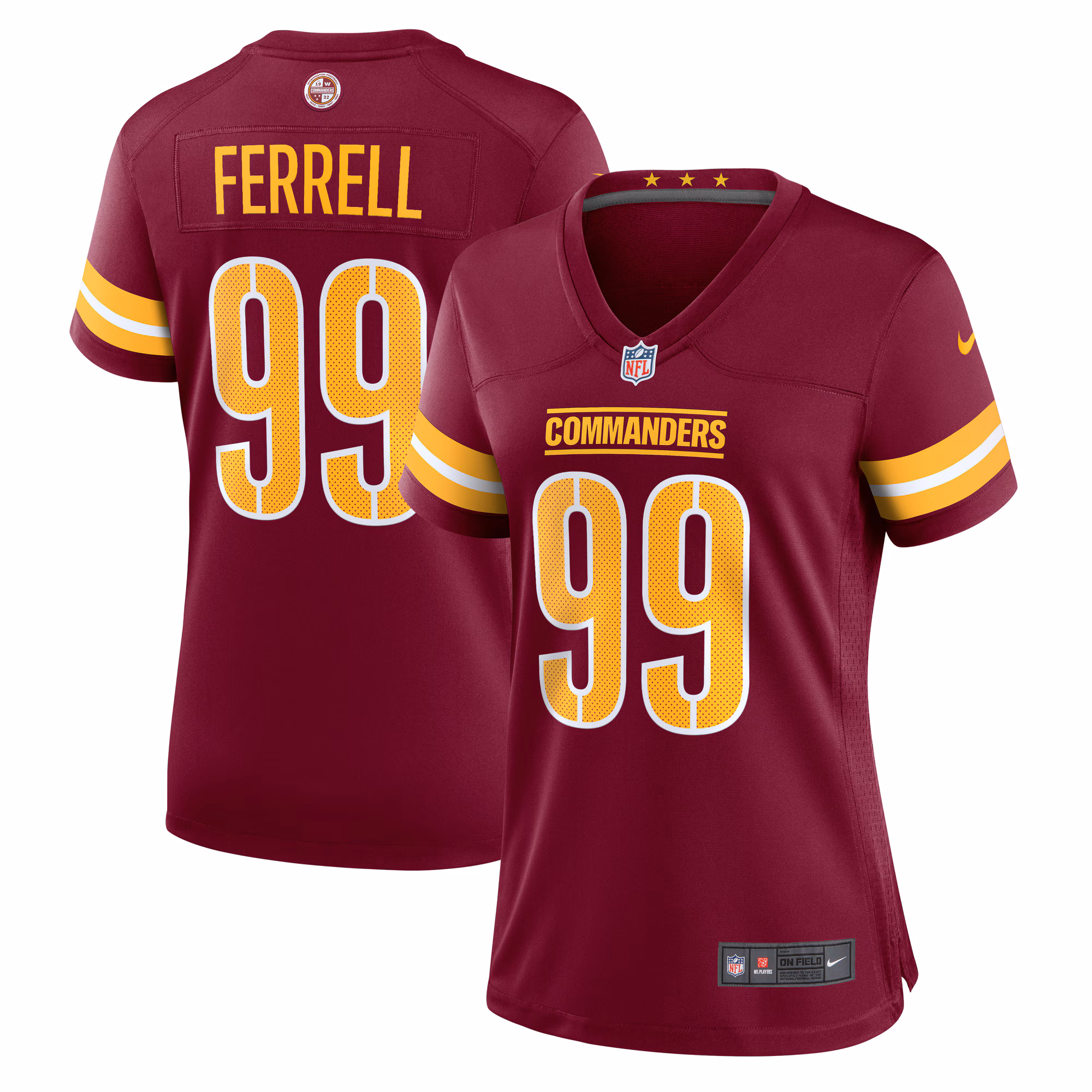 Clelin Ferrell Washington Commanders Women's Game Jersey -  Burgundy