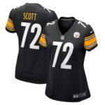 Trent Scott Pittsburgh Steelers  Women's Game Player Jersey - Black
