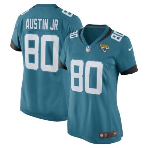 Kevin Austin Jr. Jacksonville Jaguars  Women's Game Player Jersey - Teal