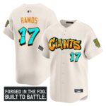Heliot Ramos #17 San Francisco Giants Graffiti Fog City Drop Vapor Premier Limited Jersey - All Cream