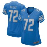 Halapoulivaati Vaitai Detroit Lions  Women's Game Jersey - Blue