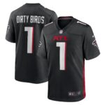 Dirty Birds Atlanta Falcons Game Jersey - Black