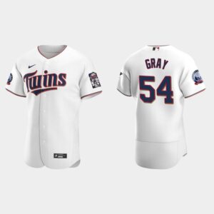 Men's Minnesota Twins #54 Sonny Gray White Home Flex Base Jersey