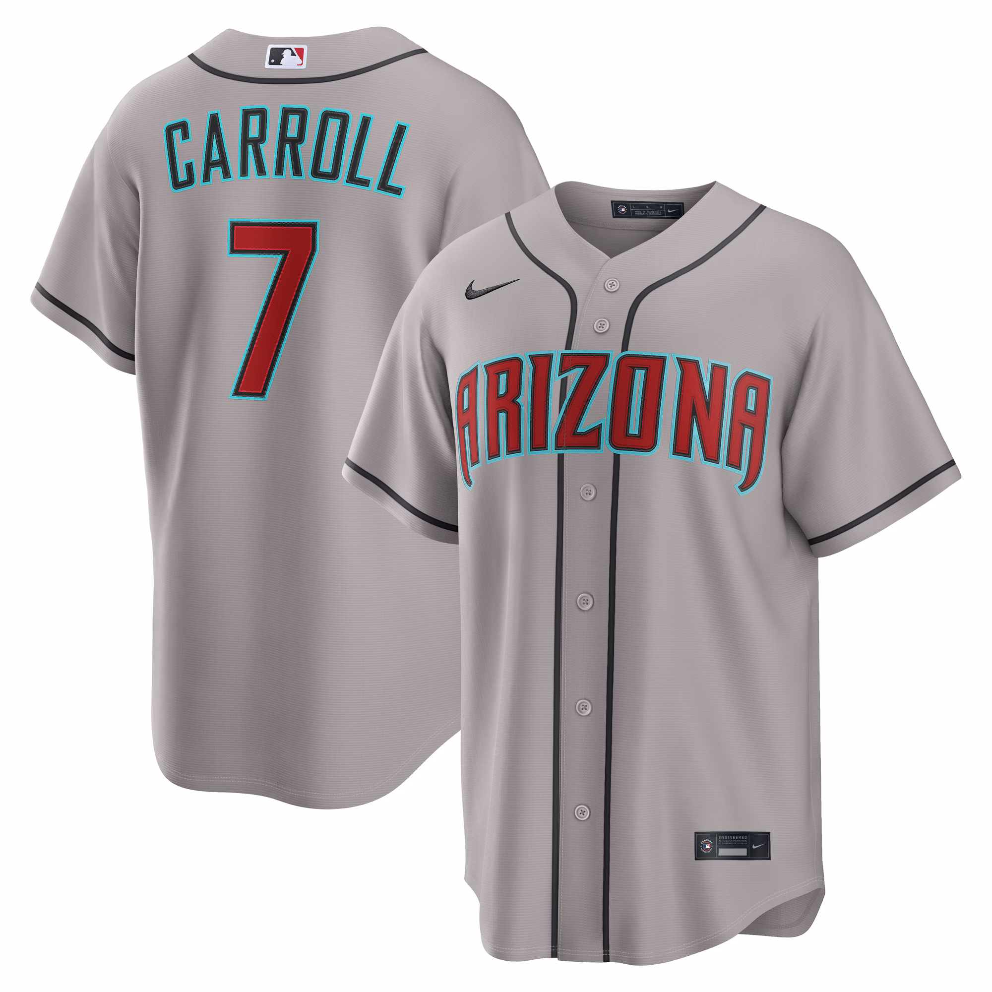 Arizona Diamondbacks Corbin Carroll #7 Gray Road Replica Jersey